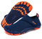 Racqua Wasserschuhe für Jungen, leicht, schnell trocknend, Strand, Schwimmbecken, Sportschuhe, Barfuß, Wandern, Bootfahren, Surfen, Aquaschuhe, Kleinkind, Blau/Orange 37
