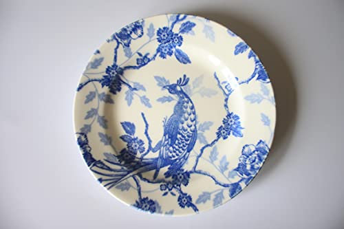 Churchill China Queens KUJAKU Salatteller, 20 cm, Blau / Weiß