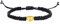 26-Buchstaben Armbänder Geflochtene handgefertigte Armband, Einstellbare Geflochtene Unisex Manschettenknopf Leder Glück Armband Seil Armreif Für Immer Freundschaft und Liebe, Schwar (A, One Size)