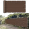 Balkon Sichtschutz Balkonabdeckung 70 x 600 cm Wind HDPE UV-Schutz Balkonverkleidung blickdichte mit Kabelbinder Ohne Bohren für Balkon Garten im Freien, Braun
