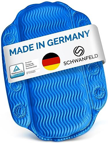 Schwanfeld® Badewannenkissen [EXTRA SICHER] - inkl. extra starken Saugnäpfen - Badewannenkissen Nacken für Sensitive Haut [Oeko-TEX® 100 Standard] - Badekissen Geruchsneutral (Made in Germany)