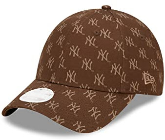 New Era Strapback Verschluss New York Yankees Cap Monogram Braun Baseball MLB Damen-Silhouette Teamlogo - One-Size