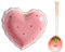 HOMSFOU 1 Ensemble Céramique Fraise Bol Décor Rustique Décor Chinois Ustensiles De Service À Salade Bol À Soupe Saladiers Bol De Cuisine Avec Cuillère Bol À Soupe Avec Cuillère Bol De