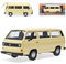 Motormax Volkwagen T3 Personen Transporter Ivory Beige 1979-1992 1/24 Modell Auto mit individiuellem Wunschkennzeichen