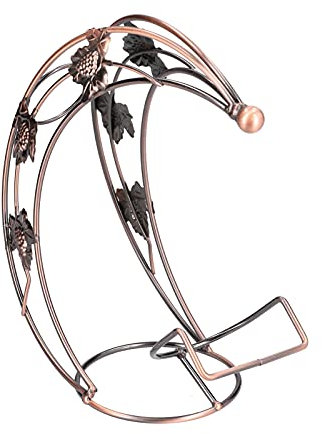 SEAFRONT Casier à Vin en Fil Métallique, Casier à Vin en Fil Métallique Simple, à Bouteille Unique à Autoportant à la Mode pour sous-Sol pour Bar pour Armoire