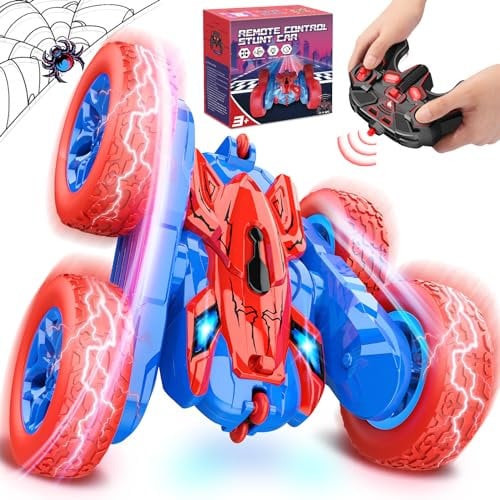 Dreamlandia Themed Remote Control Cars - 360 Flips 4WD, 2.4GHz RC Car with LED Headlights 60min+ Battery Life - Birthday Gifts & Toys for 3-9 Year Old Boys Kids Outdoor Garden Toys