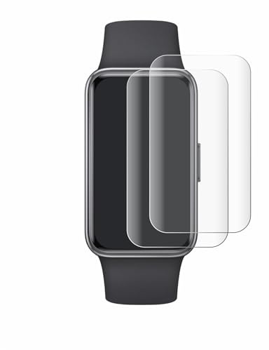 BROTECT Schutzfolie für Huawei Band 9 | 2 Stück Transparenter Displayschutz Made in Germany Klare Full-Screen Folie Full-Cover 3D Curved Montage Kit