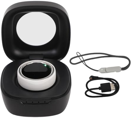 Gesundheits Tracker Ring, Smart Gesundheitsring, Multifunktions Fitness Schlaf Tracker Ring, Intelligenter Schrittzähler, Intelligenter Fitness 26mAh Aktivitäts Fitness Tracker Ring(18mm Weiß)