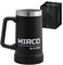 Maverton Boccale birra termico per campeggio 700ml - Tazza personalizzata da camping in acciaio inox - Bicchiere termico nero - Idee regalo uomo compleanno - Regali uomo - Campeggio accessori utili