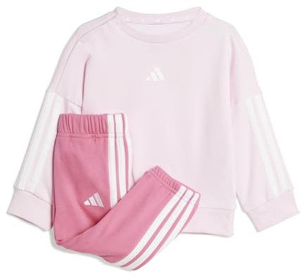 adidas Unisex - Bimbi 0-24 ESSENTIALS JOGGER, Clear Pink/White/White, 2-3 Years