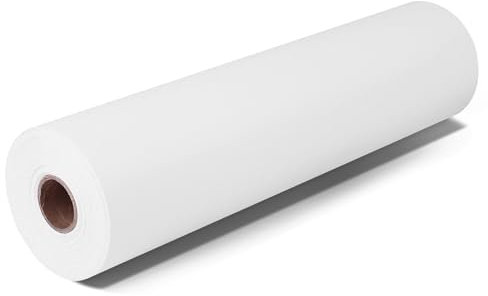 Prime Vinyl Vinylfolie Plotter, 30,5cm x 1677,5cm Permanentes Plotterfolie Vinyl, Matt Weiß Selbstklebende Folie für Cricut, Silhouette, Dauerhaften Aufklebern, Schilder