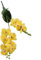CWOQOCW Künstliche Orchidee, künstlicher Schmetterling, Orchideenstrauß, künstliche Mottenorchideen, Heimdekoration, Phalaenopsis, Kunstblume im Topf (gelb)