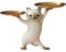 Fr.Gui Elegante Katzenfigur Schlüsselschale für tischdeko - Skulptur Deko für Büro deko - deko Flur - Praktische Ablage für Schlüssel, Schmuck und Kleinigkeiten - Geschenk für Katzenliebhaber (Grau)