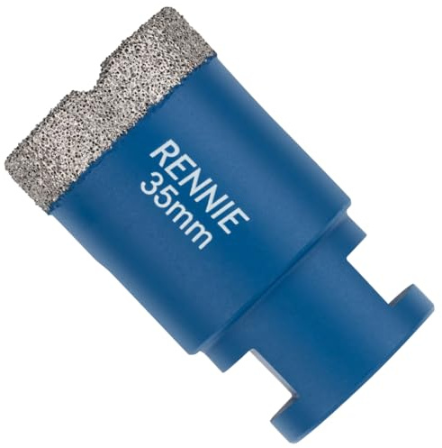 35mm Diamond Hole Saw Drill Bit With M14 Shank For Angle Grinders | For Porcelain Tiles Ceramic Slate Stone Granite Marble Glass. Diamond Core Holesaw / Hole Cutter M14 Thread For Angle Grinder