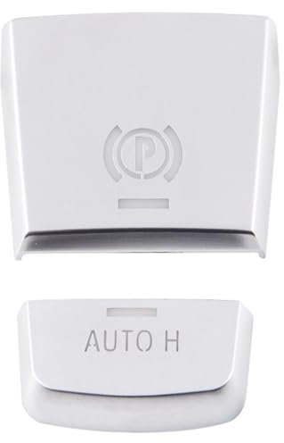 Zubehör, Accessoires für BMW, Ersatzaufkleber für Den Elektronischen Parkbremsenschalter für BMW F10 F07 F01 X3 F25 X4 F26 F11 F06 X5 F15 X6 F16 5/6/7er Serie Zubehör (Silber)