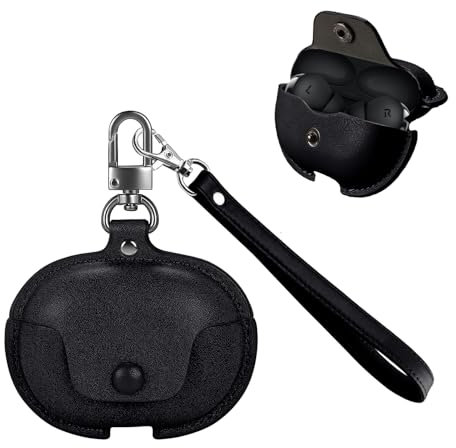 for OnePlus Buds Pro 3 Case Cover,NOUKAJU Earphone Protective Cover with Lanyard Drop-Proof,Scratch-Proof,Shock-Proof,Case for OnePlus Buds Pro 3(Black)