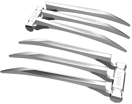 Udekit Due Artigli di Lupo in Metallo con Manici in Metallo, Artigli in Metallo Argentato, Solo per Adulti, Set da 2(Non è Necessario alcun assemblaggio)