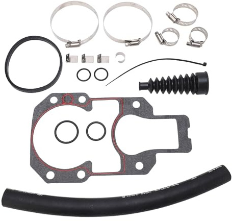 Sunydog BREISOM BALLUSS Reparaturset, Auspuffburge, U -Gelenkburge, Wasserschlauch, Schaltkabelbalg mit Klemmen, Dichtungen, Gimbal -Lager für Mercruiser Alpha One Gen 2 Heckantriebe,