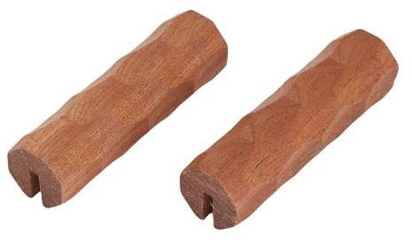 RiToEasysports Poignée de Casserole, Isolation Thermique en Bois 2 Pièces de Remplacement Universel pour Batterie de Cuisine de Poêle à Gril, Poignée Sécurisée Compacte Légère pour la Cuisine de