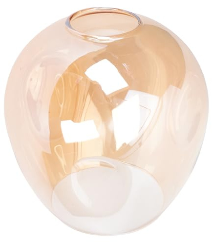 VILLFUL Ersatzschirm Lampenglas Kugel Bernsteinfarben Lampenzubehör für Tischlampe und Pendelleuchte Langlebig und Einfach zu Handhaben Passend für Esszimmer und Büro