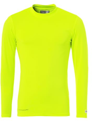 uhlsport Distinction Colors Baselayer – Langarm Funktionsshirt Herren Damen – anliegendes Sport Unterhemd, Baselayer für Fußball, Training und Running