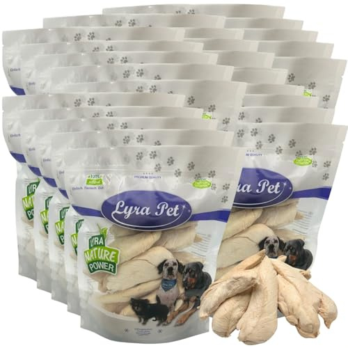 Lyra Pet® 5 kg (25x200 g) Hühnerbrust gefriergetrocknet - Snack für Hunde | Hundeleckerli vom Huhn - Idealer Belohnungs-/Trainingssnack - Hundefutter auch für Welpen & Senioren - Proteinreich & fettarm