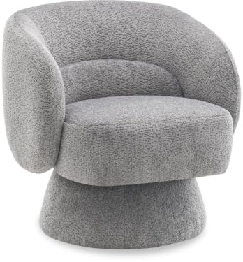 habitat et jardin Drehsessel mit Schlingenstoff Franklin - 74 x 75 x 75 cm - Grau