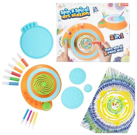 Toi-Toys Zeichen-Set Spin Art und Spirograph - Kreatives Spielzeug