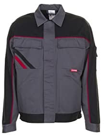 Planam 2312 Highline Taillenjacke - Optimale Sicherheit und Komfort - Farbe: Schiefer/Schwarz/Rot - Größe: 66