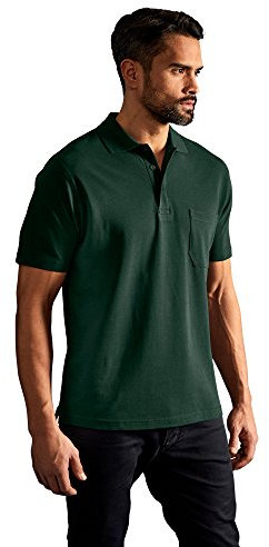 Heavy Poloshirt mit Brusttasche Herren, Waldgrün, XXL