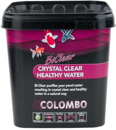 Superfish Colombo Bi Clear 5000 ml für klares Teichwasser (70000 L) - Teichpflege & Aquarienpflege - Wasserbehandlung für Fische - 5 kg