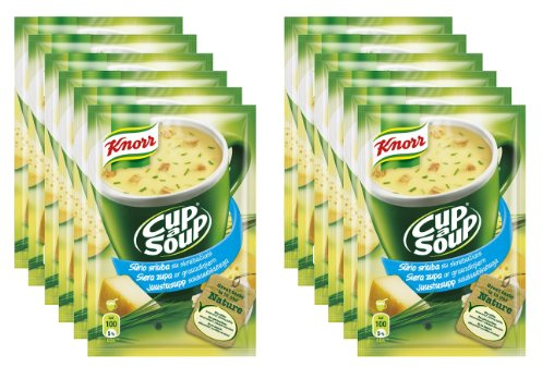 Knorr Delizioso Istantaneo Formaggio Zuppa in una tazza [Confezione da 12]
