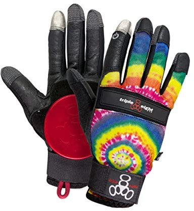 Triple Eight Downhill Longboard Slide Handschuh für Downhill Skateboarding (1 Paar), Batikfärbung, XS