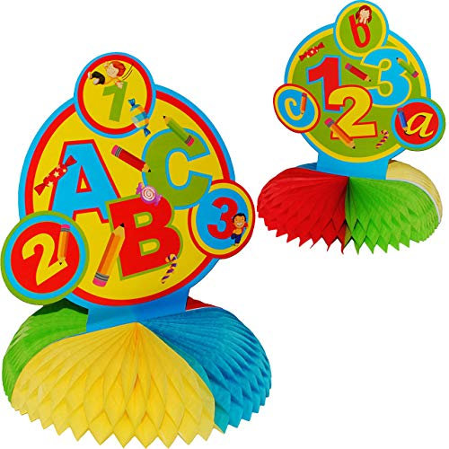 alles-meine.de GmbH 3 Stück Tischdeko/Dekoschilder zum Aufstellen - Schulanfang & Schultüte - für Jungen & Mädchen - zum Schulanfang & Schuleinführung/Kindergeburtstag ..