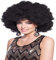 Folat 26840 Schwarze Afro-Perücke XXL