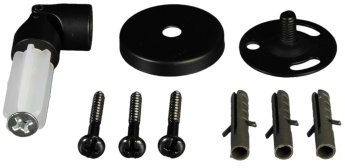 Liedeco Träger für Gardinenstangen Dachschräge Landhaus, ø 16 mm, 1 Stk schwarz