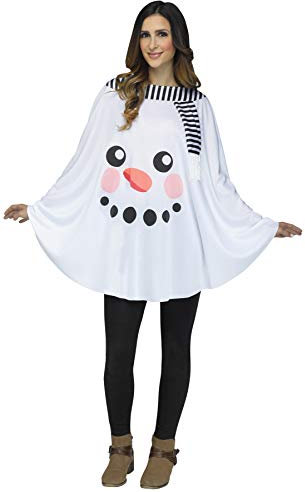 Fun World Unbekannt Schneemann Schal Erwachsenenkostüm, Weiß, Standard