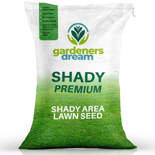 GardenersDream 10KG Shady Fine Grass Seed - Fast Growing Grass Seeds for New Lawns & Patch Repair - Covers up to 600M2 for Overseeding