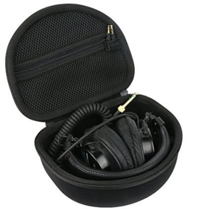 khanka Hard Headphone Case replacement for Travel Bag for Audio-Technica ATH M50 M40X M50X M30x M50xMG Professional Studio Monitor Headphones Headset headphone (black1)