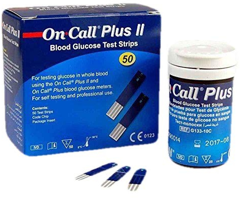 50 On Call Plus II Blood Glucose Test Strips