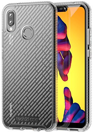 tech21 Enterprises Protective Huawei P20 Lite Case Ultra Thin Lightweight Scratch Resistant Back Cover - Evo Shell - Clear T21-4734