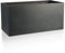 IDEALIST 60cm Large Trough | Dark Grey Reinforced Stone Rectangular Planter | Garden Planters with Drainage Holes L60 W30 H30 cm, 35 litres
