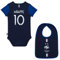 Equipe de France de Football Body + Lätzchen Kylian Mbappe, offizielle Kollektion, 18 Monate