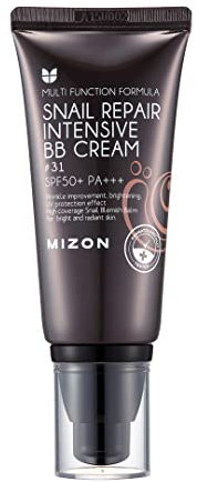 MIZON BB Crème Réparatrice Eclat Escargot Extract SPF50+PA+++ T31 Beige foncé 50ml