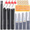 VerRich Indexable Lathe Turning Tools,4 Stück 1/212mm Schaft Metall Drehbank Schneidwerkzeuge S12M SCLCR09/SCLCR1212H09/SCLCL1212H09/SCMCN1212H09 Mit 10 Stück CMT09T304 Einsätzen