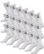 hummel Unisex Sportsocken Basic - 18er Pack I Weiß 32/35