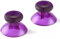 Lot de 2 capuchons analogiques en forme de champignon pour manette Xbox One (violet transparent)