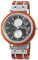 Raptor Limited Marble Unisex - Uhr Edelstahl Holz Multifunktion Analog Quarz RA20278 (Walnussholz)