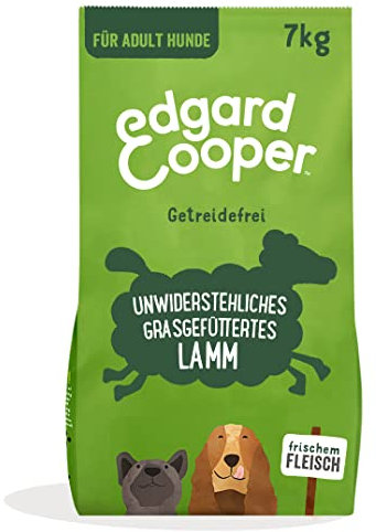 Edgard & Cooper Hundefutter, Trockenfutter für Hunde, (Lamm, 7kg), Getreidefrei, natürliche Zutaten und frisches Fleisch, voller essentieller Aminosäuren