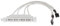 Blmirror Placa Madre-USB-Adaptador de Cable (4 x USB 2.0 en Enchufe de 9 Hilos)